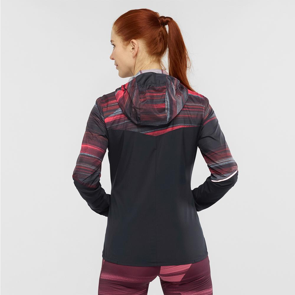 Dámské Bundy Salomon AGILE FZ HOODIE W Černé | PCF-136829