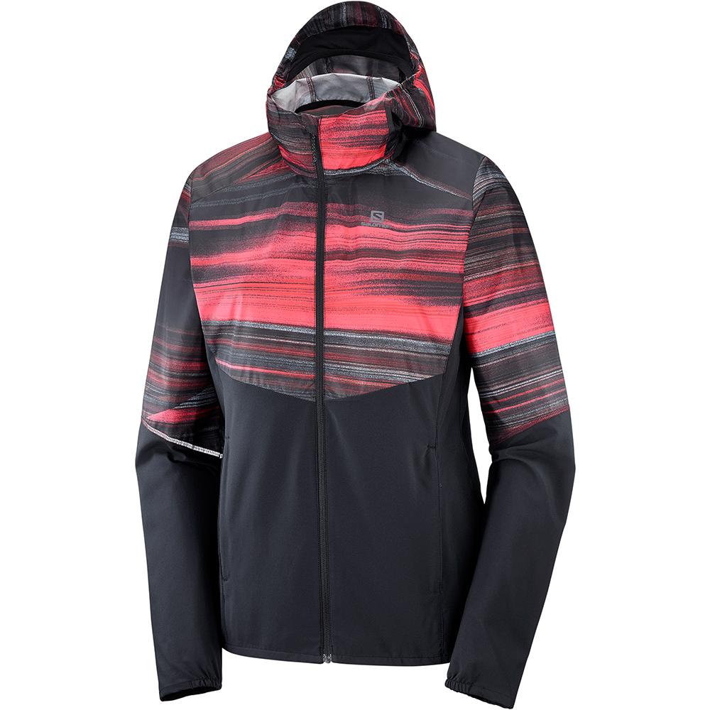 Dámské Bundy Salomon AGILE FZ HOODIE W Černé | PCF-136829