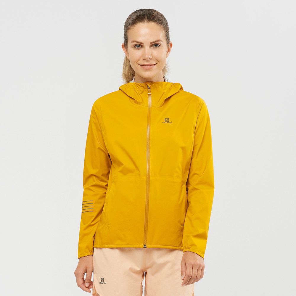 Dámské Bundy Salomon BONATTI WATERPROOF Žluté | 5862ZOLFK