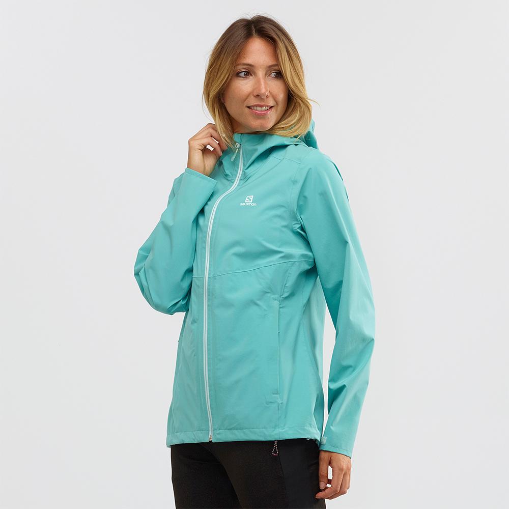 Dámské Bundy Salomon LA COTE FLEX 2.5L JKT W Tyrkysové | WCO-960428