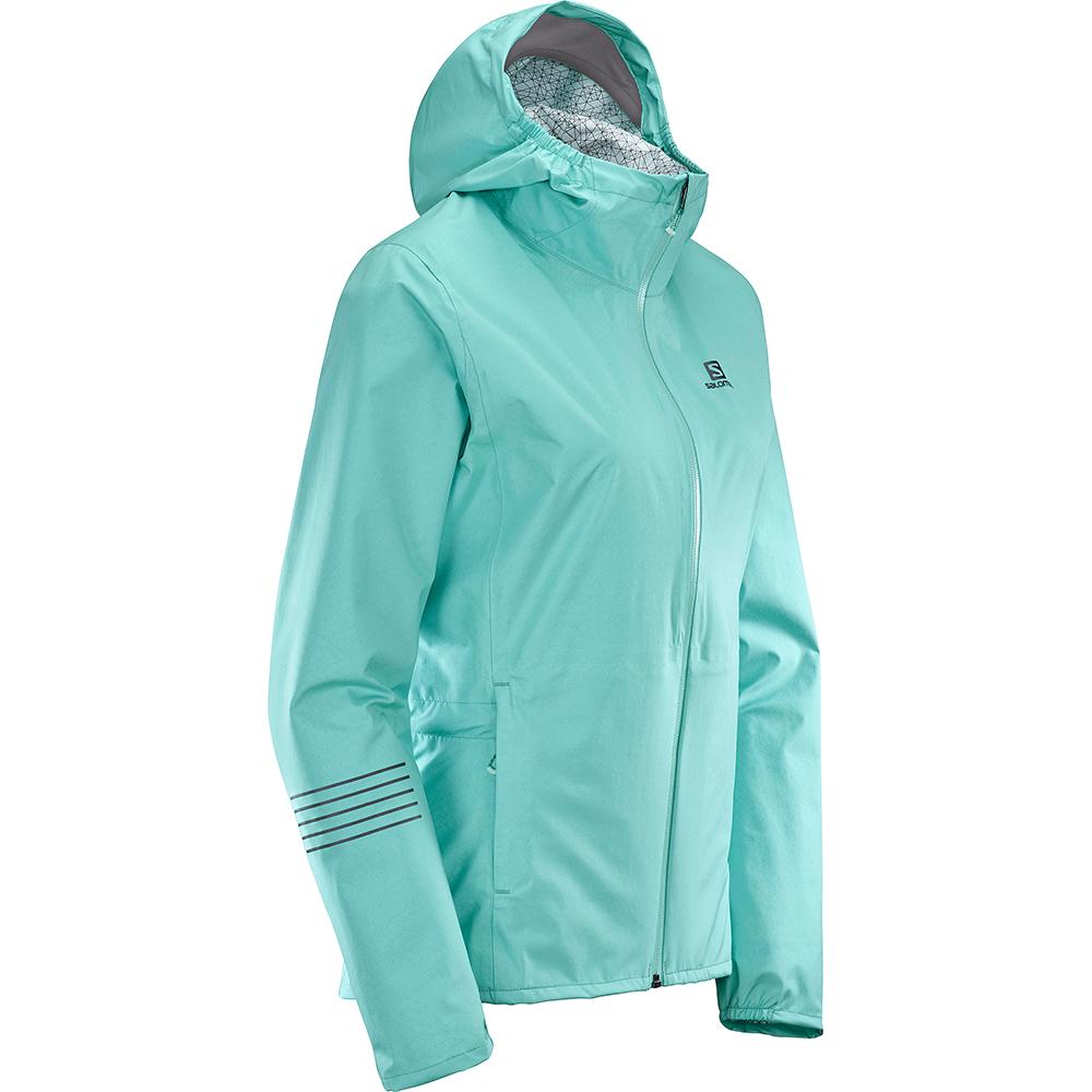 Dámské Bundy Salomon LIGHTNING WP JKT W Tyrkysové | HTO-904271