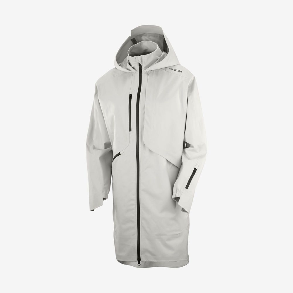 Dámské Bundy Salomon OUTLIFE WP COMMUTER PARKA W Nepromokavé Sliver | 7561OJFUT