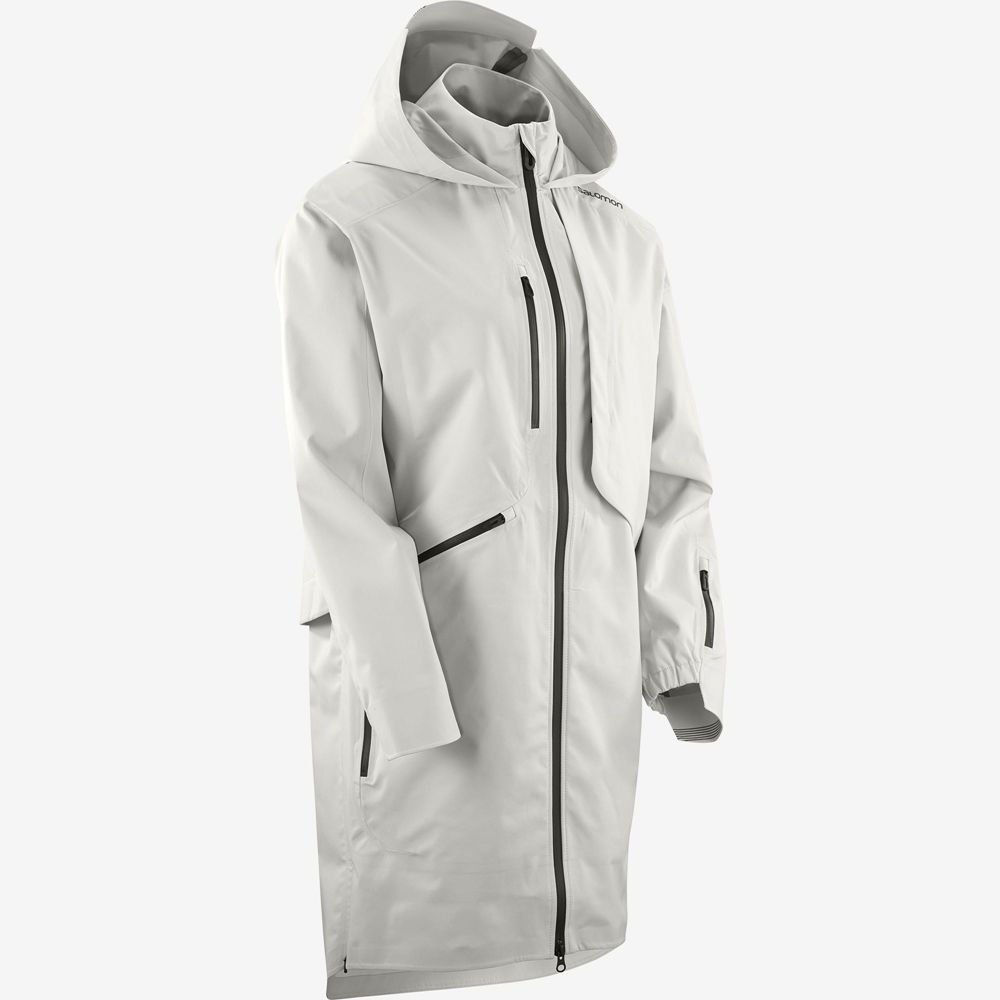 Dámské Bundy Salomon OUTLIFE WP COMMUTER PARKA W Nepromokavé Sliver | 7561OJFUT