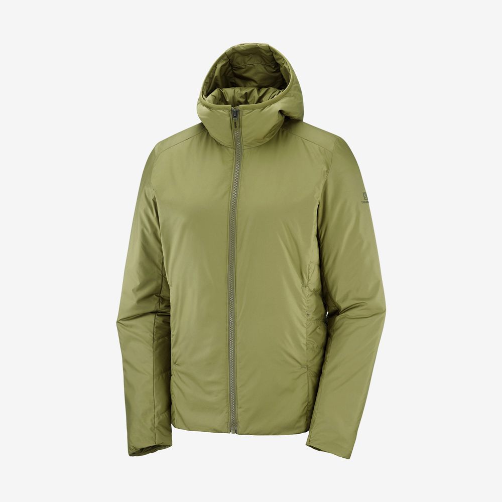 Dámské Bundy Salomon OUTRACK INSULATED Olivy Zelené Zelene | OVQ-813540