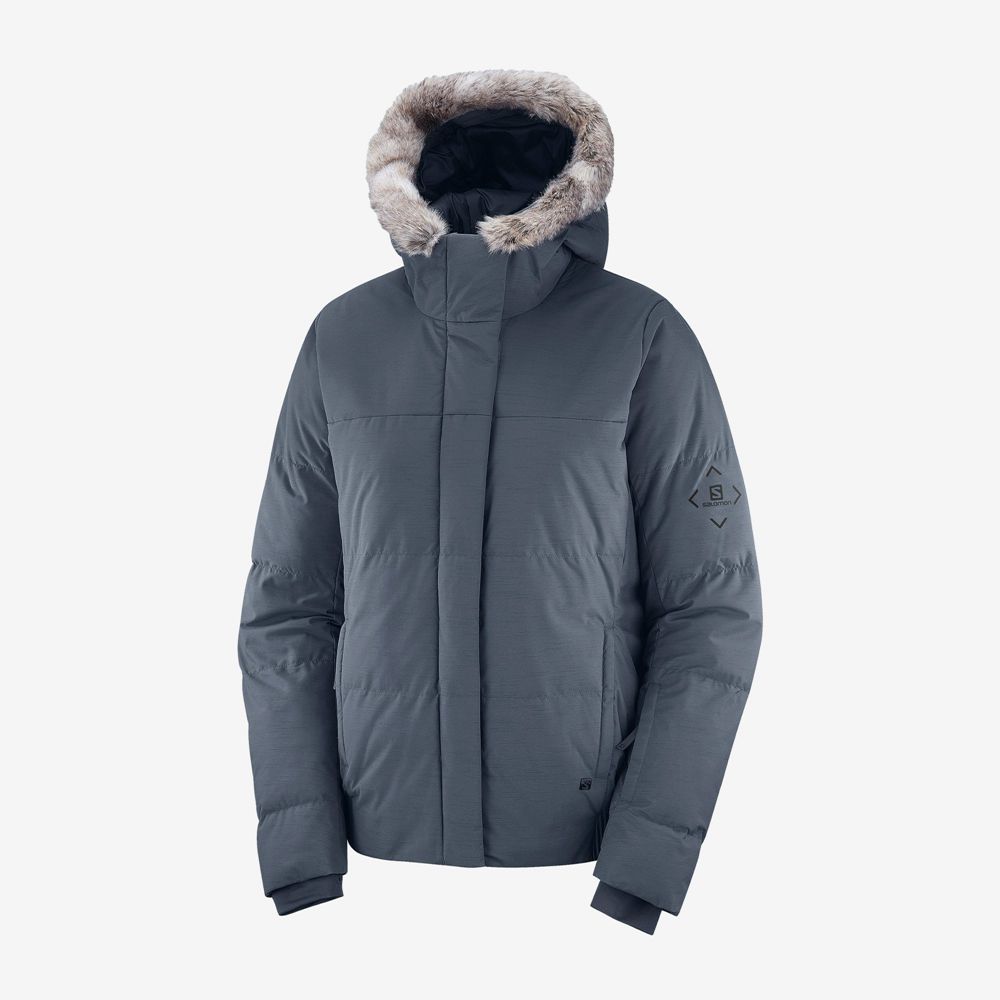 Dámské Bundy Salomon SNUGGLY WARM W Ski Šedé | JXO-108627