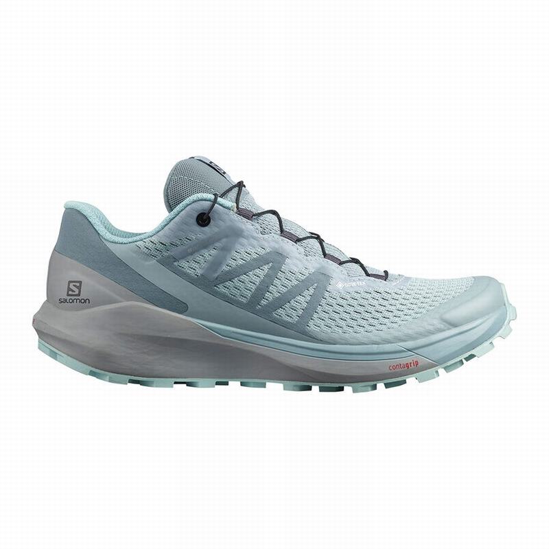 Dámské Běžecké Boty Salomon SENSE RIDE 4 GORE-TEX INVISIBLE FIT Zelene Tyrkysové | IJX-854167