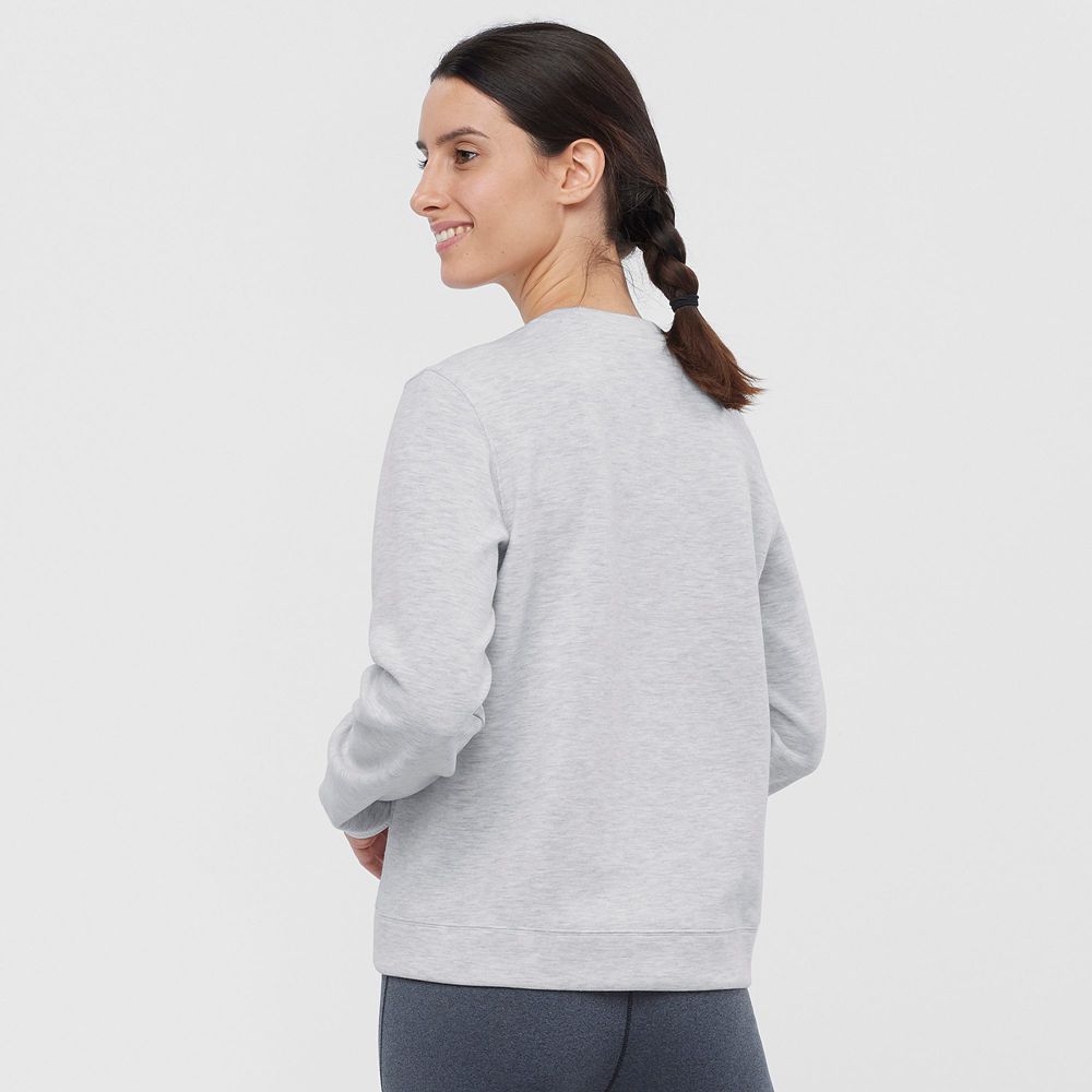 Dámské Mezivrstvy Salomon COMET CREW NECK PULL W Šedé | EAM-832401