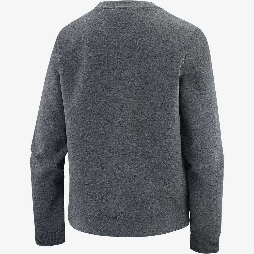 Dámské Mezivrstvy Salomon COMET CREW NECK PULL W Tmavě Šedé | JWL-709264