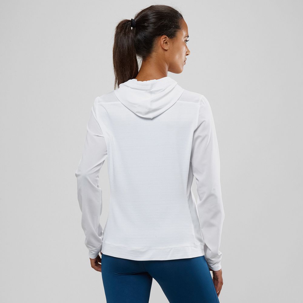 Dámské Mezivrstvy Salomon COMET LIGHT HOODIE W Bílé | UFD-153940