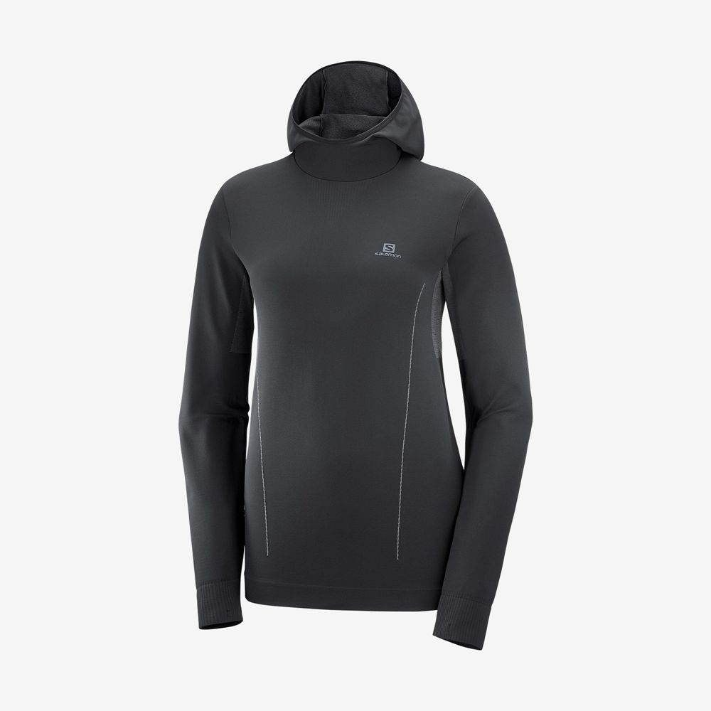 Dámské Mezivrstvy Salomon ESSENTIAL SEAMLESS Černé | RAT-759264