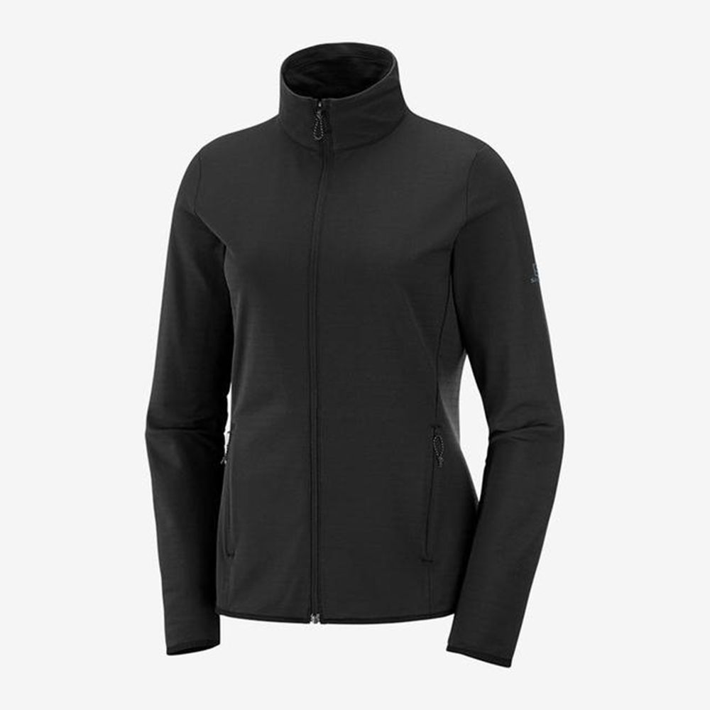 Dámské Mezivrstvy Salomon OUTRACK FULL ZIP Blankyt | JPF-243597