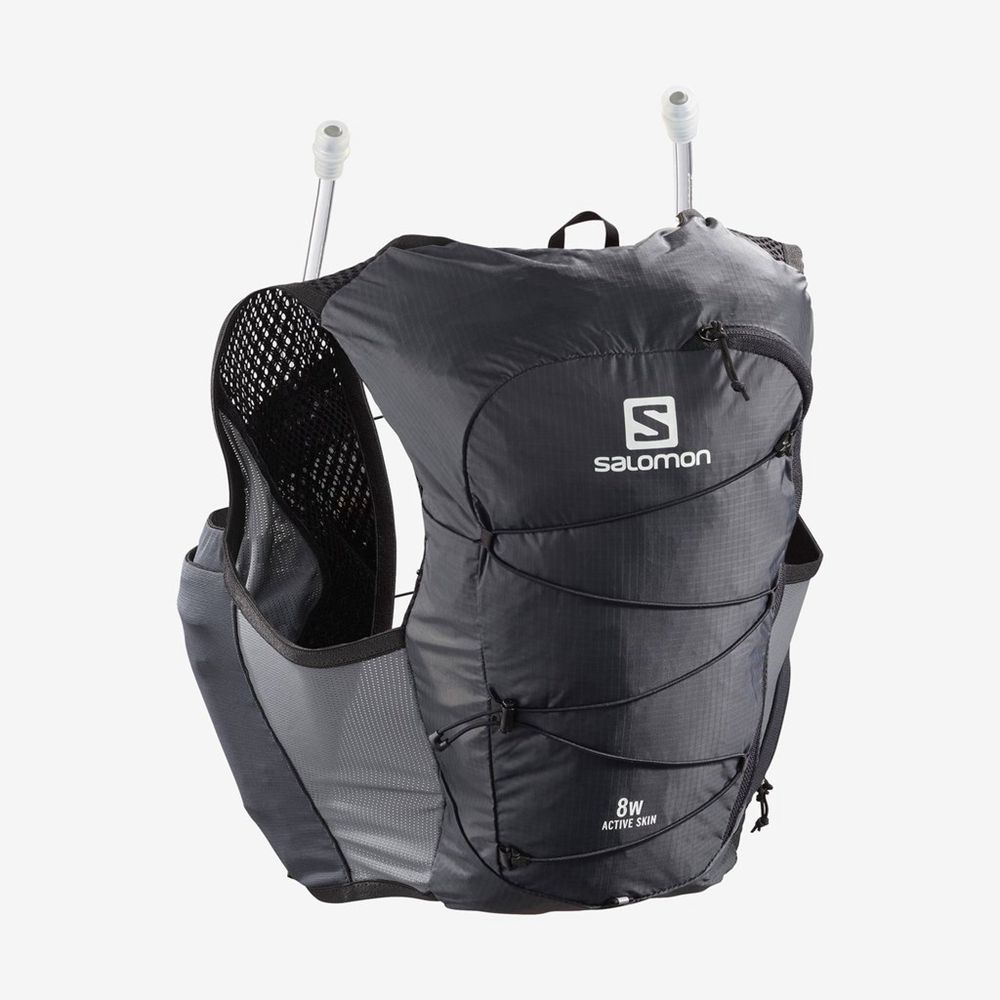 Dámské Packs Salomon ACTIVE SKIN 8 W SET Černé | NBF-079842