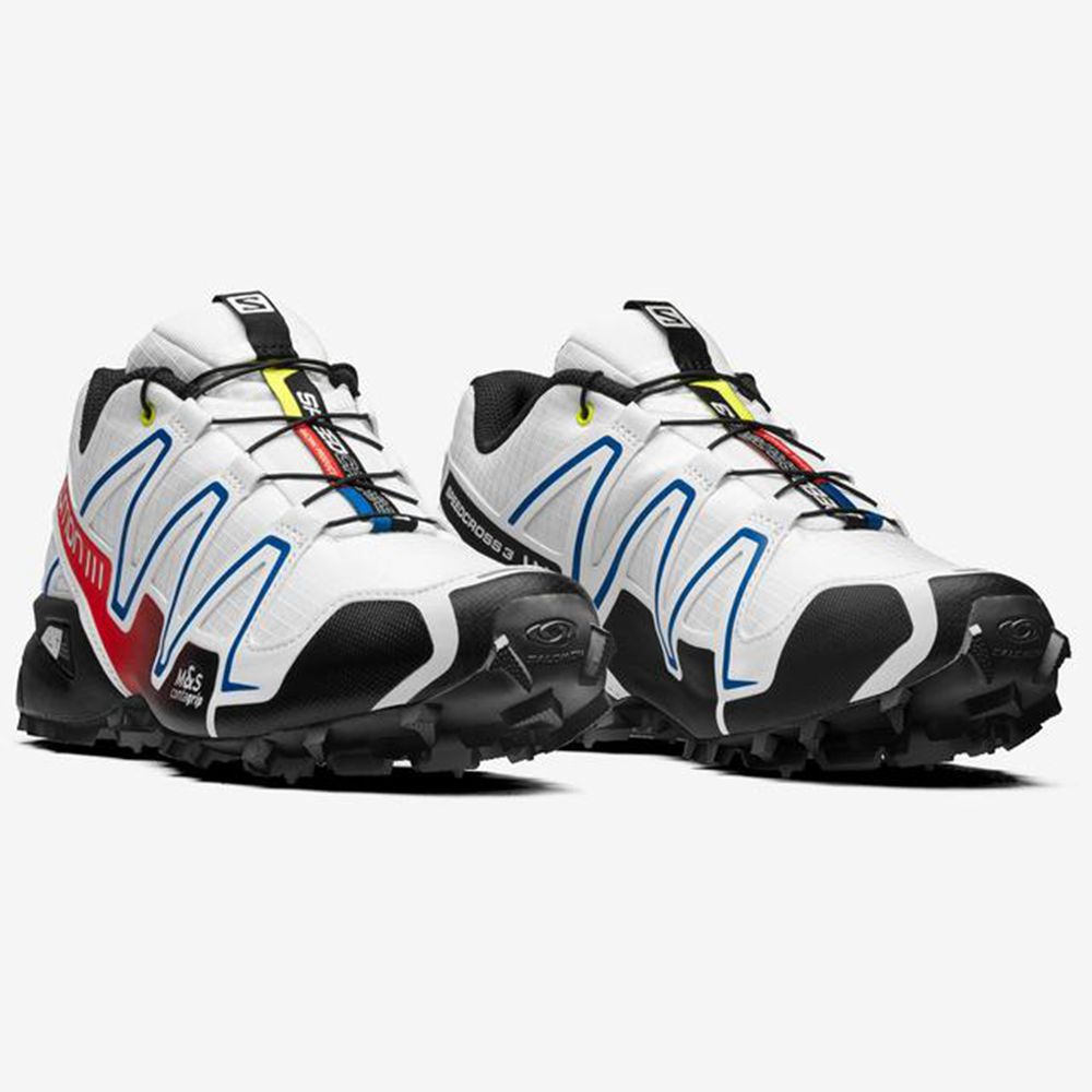 Dámské Tenisky Salomon SPEEDCROSS 3 RACING Bílé Černé Červené | EXP-250843