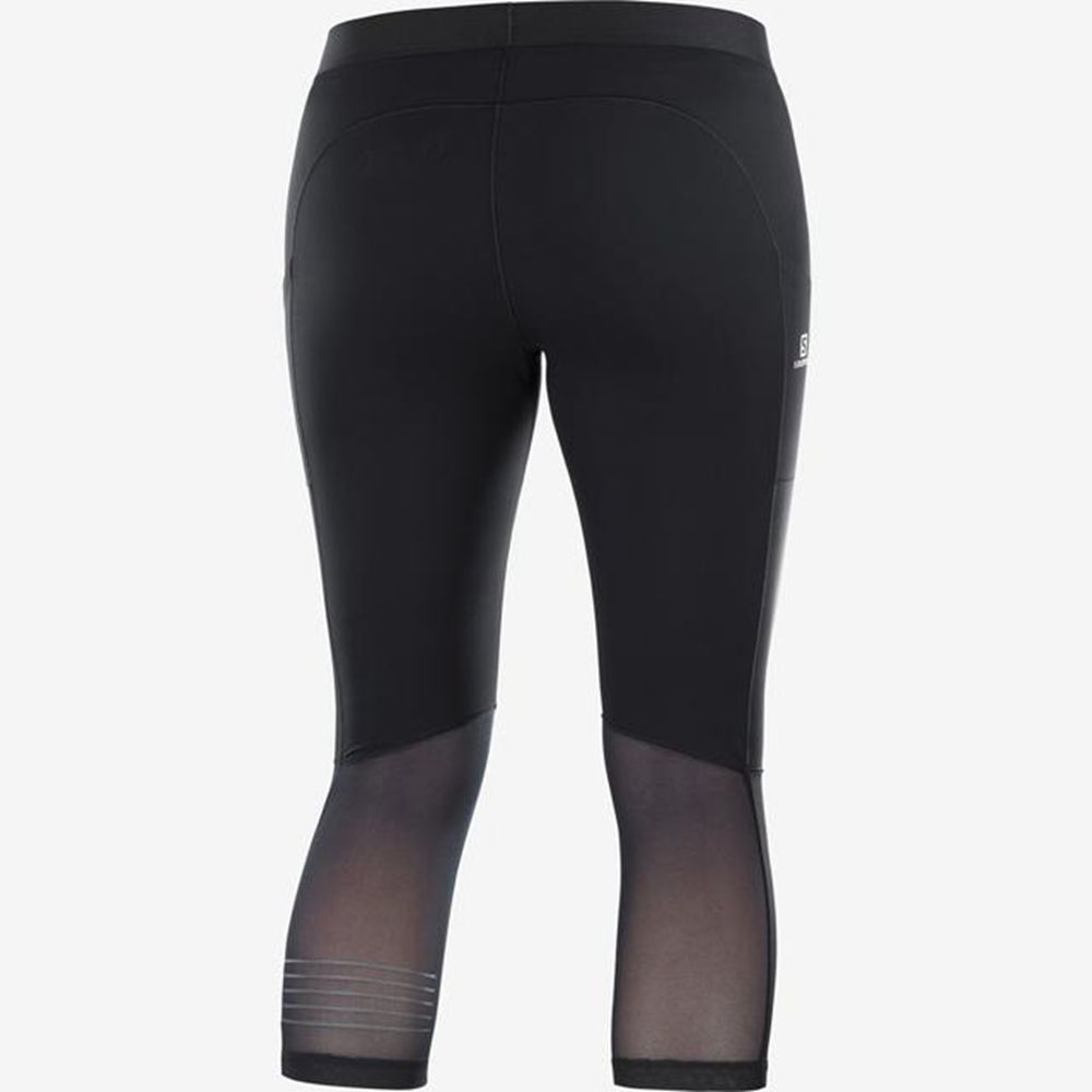 Dámské Tights Salomon SUPPORT MID Černé | QXE-245017