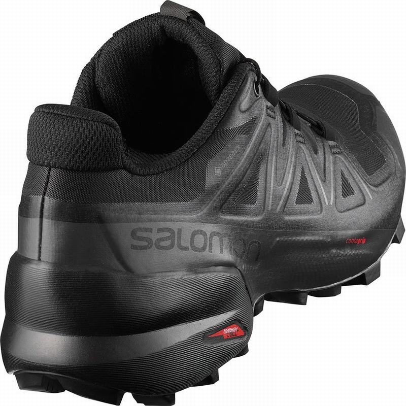 Dámské Trailové Běžecké Boty Salomon SPEEDCROSS 5 GORE-TEX Černé | NLY-871520