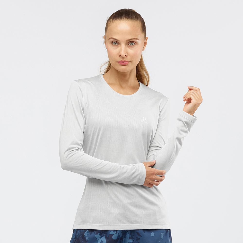 Dámské Tričko Salomon AGILE LS W Long Sleeve Světle Šedé | LZC-579263