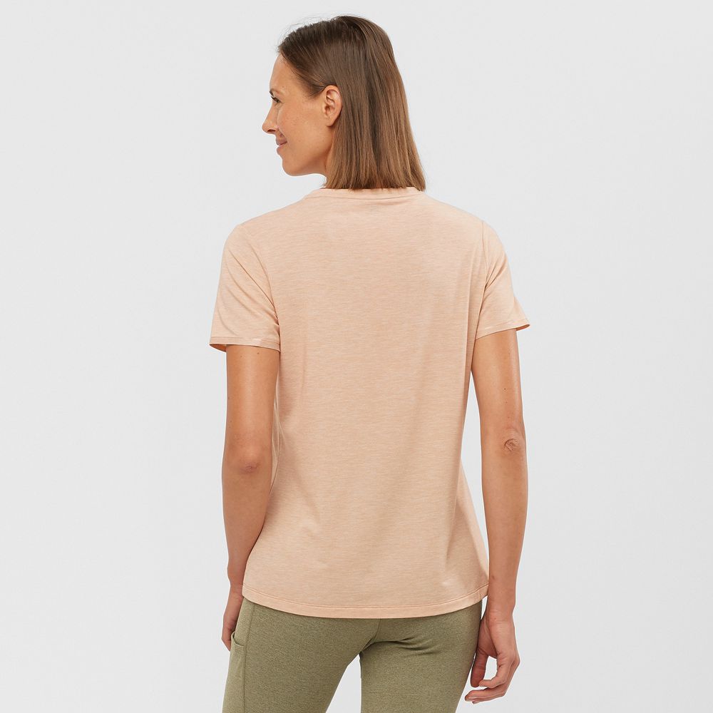 Dámské Tričko Salomon ESSENTIAL TENCEL Béžový | AFH-356082