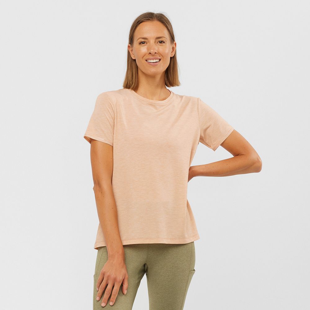 Dámské Tričko Salomon ESSENTIAL TENCEL Béžový | AFH-356082