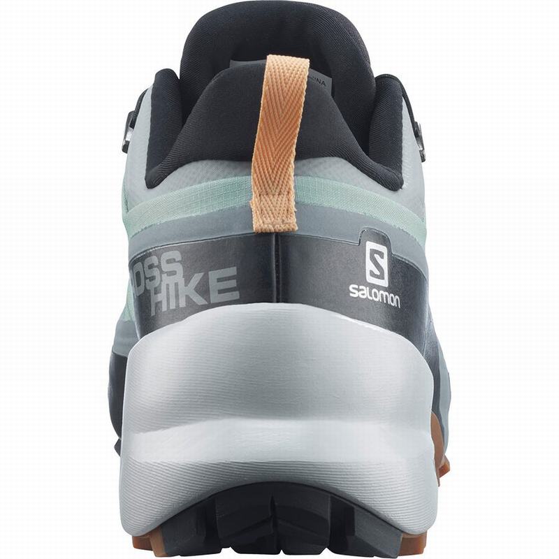 Dámské Turistické Boty Salomon CROSS HIKE GORE-TEX Zelene Krém | FDA-215679