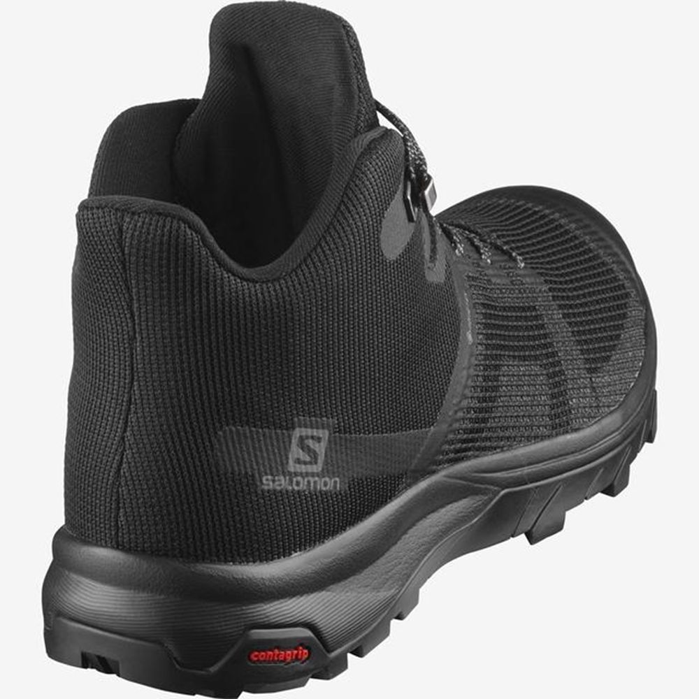 Dámské Turistické Boty Salomon OUTLINE PRISM MID GTX Černé | HVS-652893