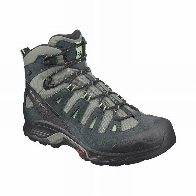 Dámské Turistické Boty Salomon QUEST PRIME GTX W Šedé Zelene | DZT-806743