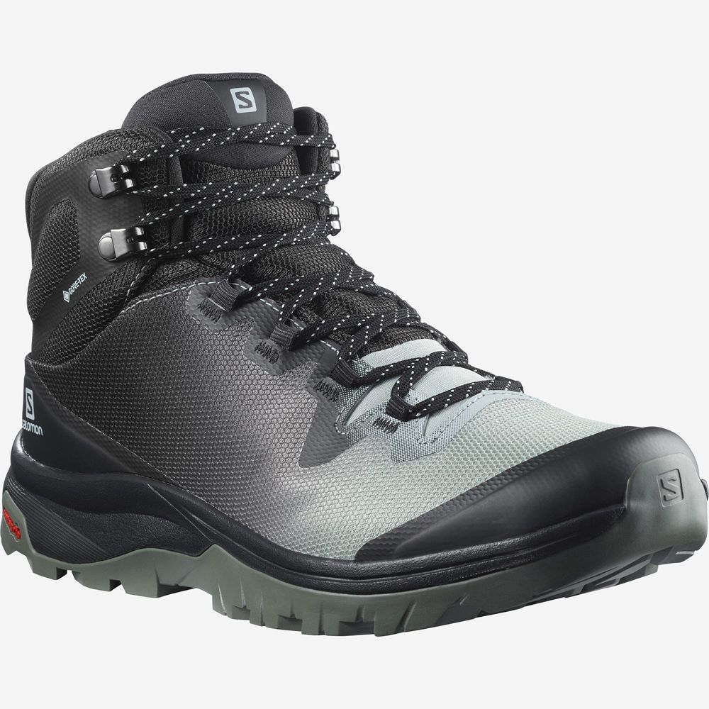 Dámské Turistické Boty Salomon VAYA MID GORE-TEX Šedé | GPE-846321