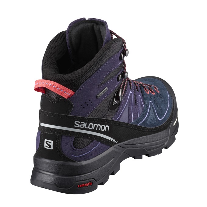 Dámské Turistické Boty Salomon X ALP MID LTR GTX W Černé Fialové | QZB-827154