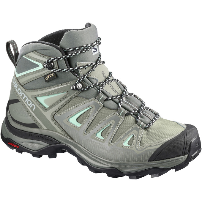 Dámské Turistické Boty Salomon X ULTRA 3 MID GTX W Šedé | HQB-867239