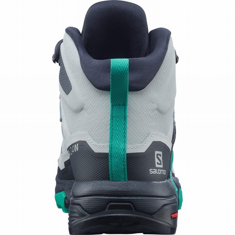 Dámské Turistické Boty Salomon X ULTRA 4 MID GORE-TEX Šedé Mátově Zelená | CNL-540279