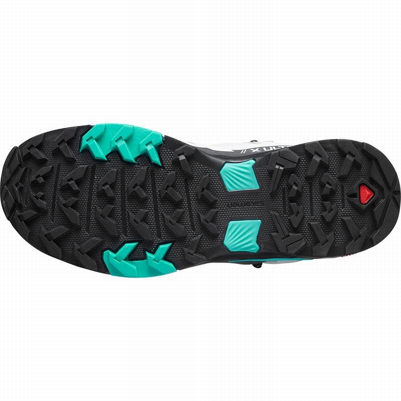 Dámské Turistické Boty Salomon X ULTRA 4 MID GORE-TEX Šedé Mátově Zelená | CNL-540279