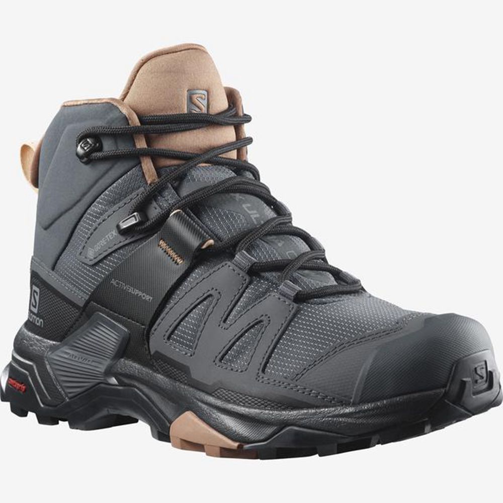 Dámské Turistické Boty Salomon X ULTRA 4 MID GTX Blankyt Černé | KOI-428569