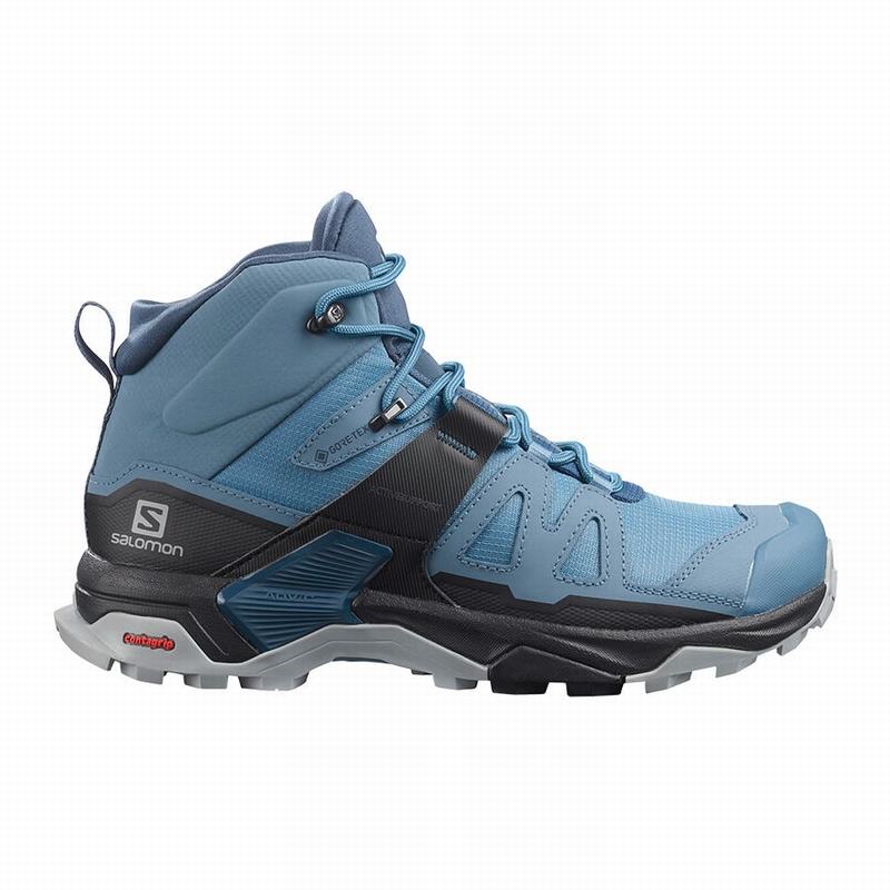 Dámské Turistické Boty Salomon X ULTRA 4 MID GORE-TEX Blankyt Černé | LUG-631942