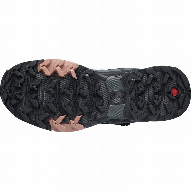 Dámské Turistické Boty Salomon X ULTRA 4 MID GORE-TEX Tmavě Šedé Krém | XNA-851240