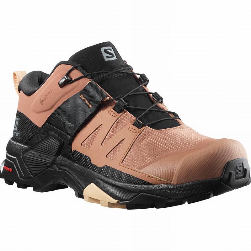 Dámské Turistické Boty Salomon X ULTRA 4 GORE-TEX Černé Krém | XQC-269537