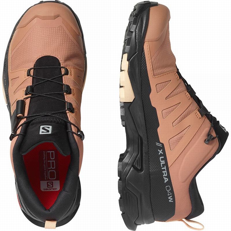 Dámské Turistické Boty Salomon X ULTRA 4 GORE-TEX Černé Krém | XQC-269537