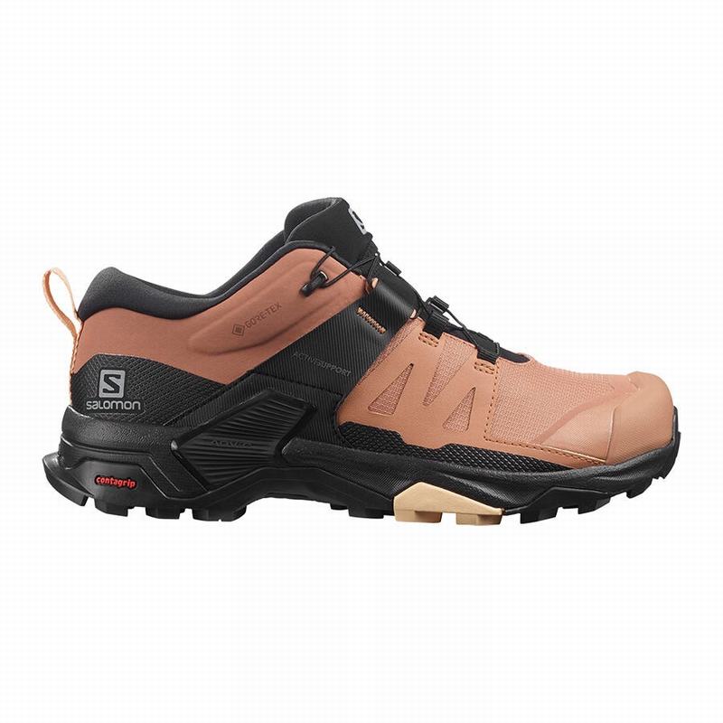 Dámské Turistické Boty Salomon X ULTRA 4 GORE-TEX Černé Krém | XQC-269537