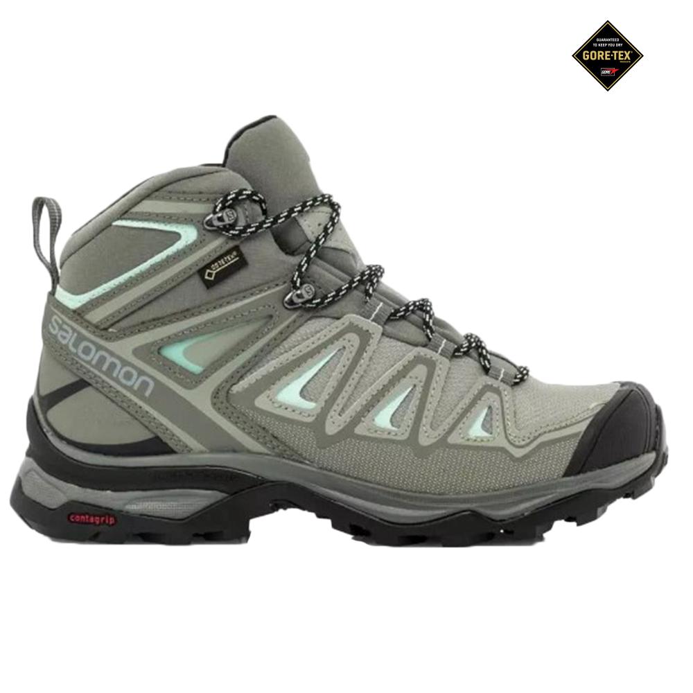 Dámské Turistické Boty Salomon X ULTRA MID 3 GTX W Šedé | IEN-548092