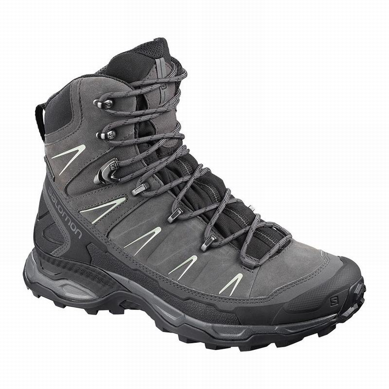 Dámské Turistické Boty Salomon X ULTRA TREK GORE-TEX Černé Šedé | ZJL-429637