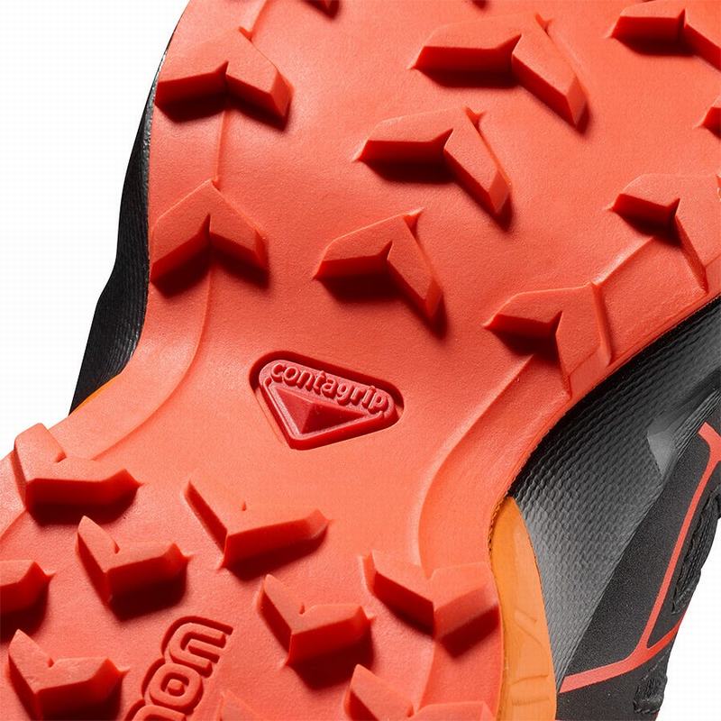 Dětské Trailové Běžecké Boty Salomon SPEEDCROSS CLIMASALOMON WATERPROOF Černé Hnědé | FWY-674382