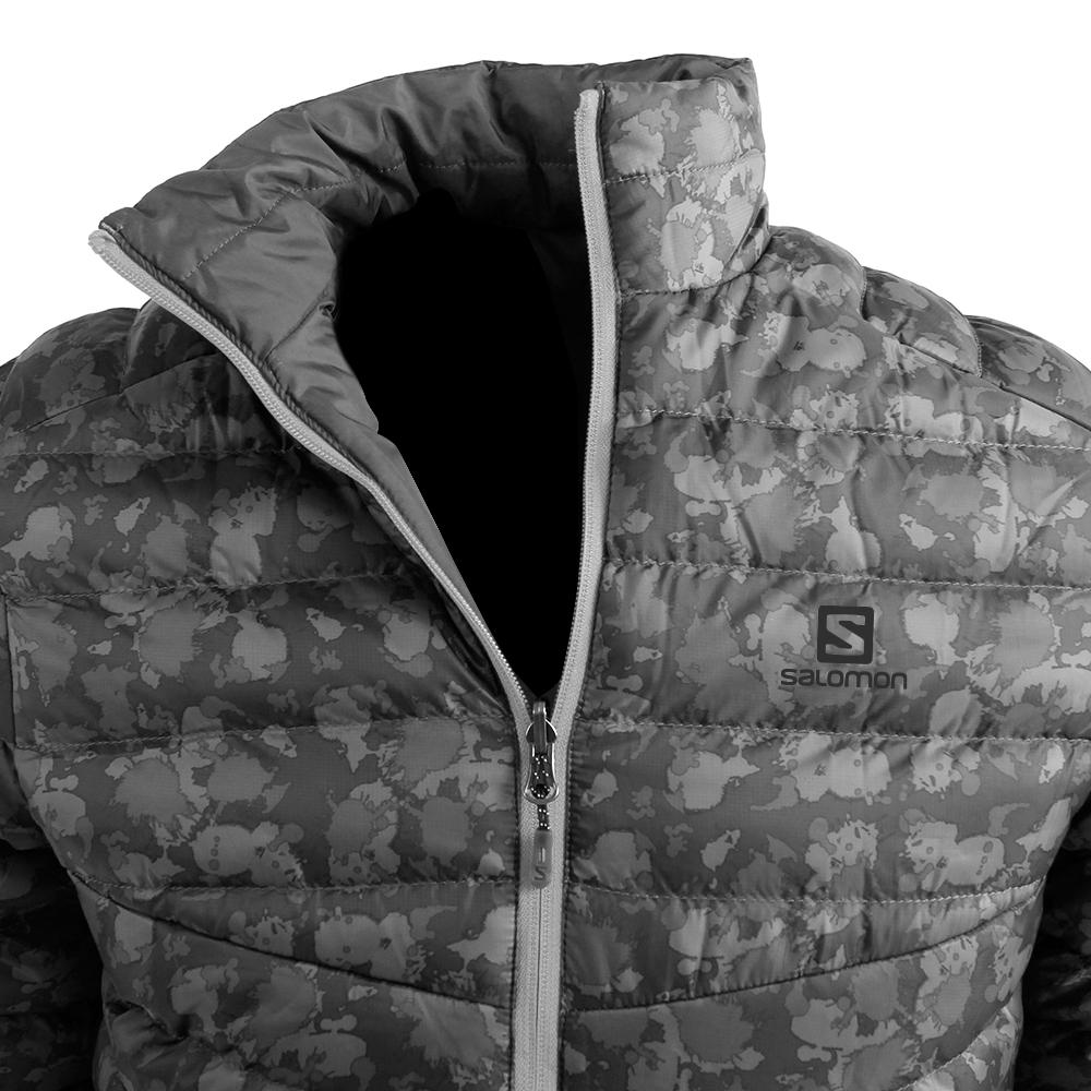 Pánské Bundy Salomon AGENTA REVERSIBLE JKT M Gray | ZVG-675924