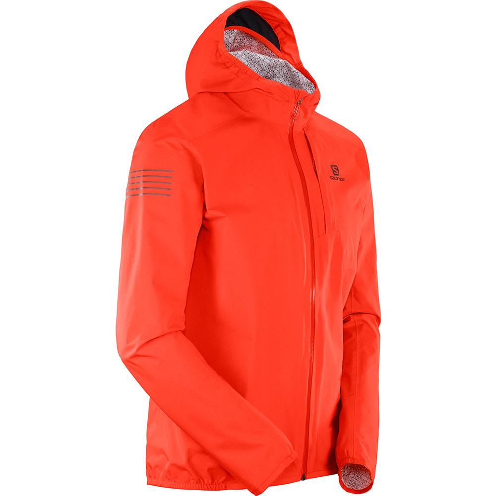 Pánské Bundy Salomon BONATTI WP JKT M Orangered | DRU-539016