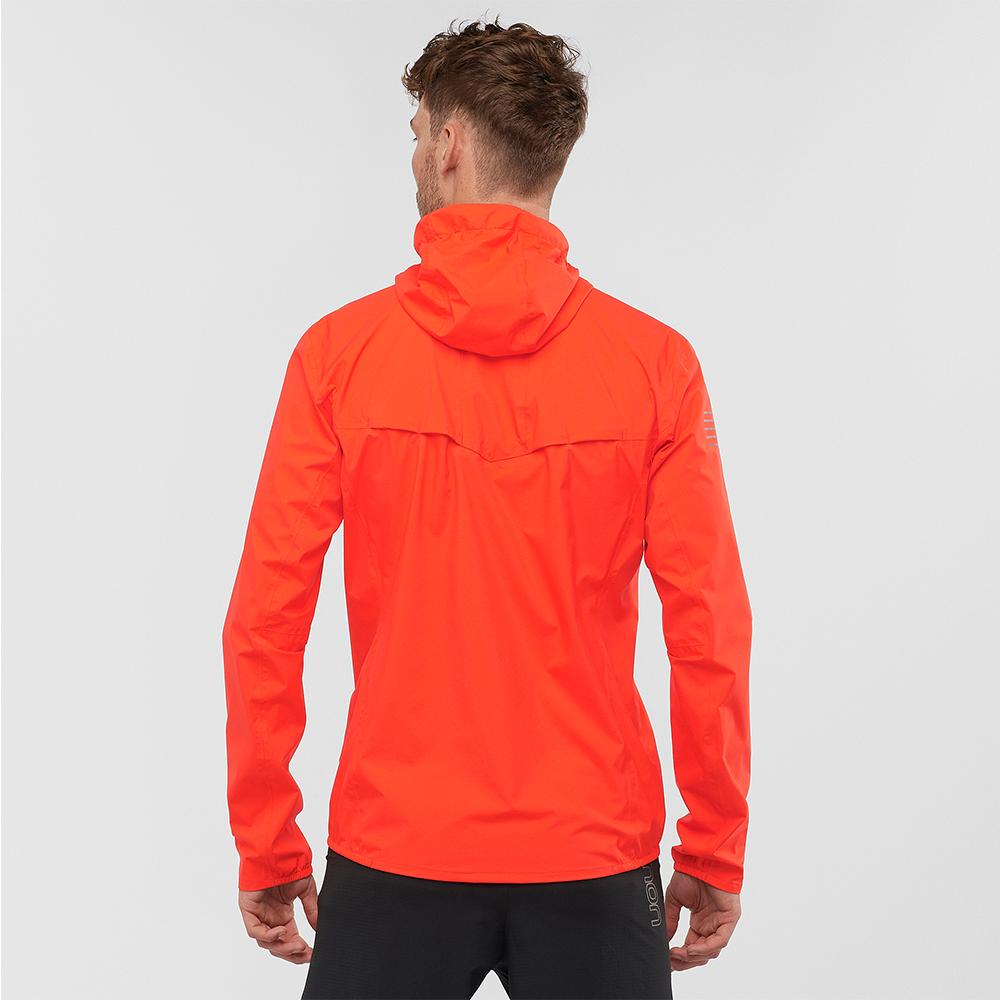 Pánské Bundy Salomon BONATTI WP JKT M Orangered | DRU-539016