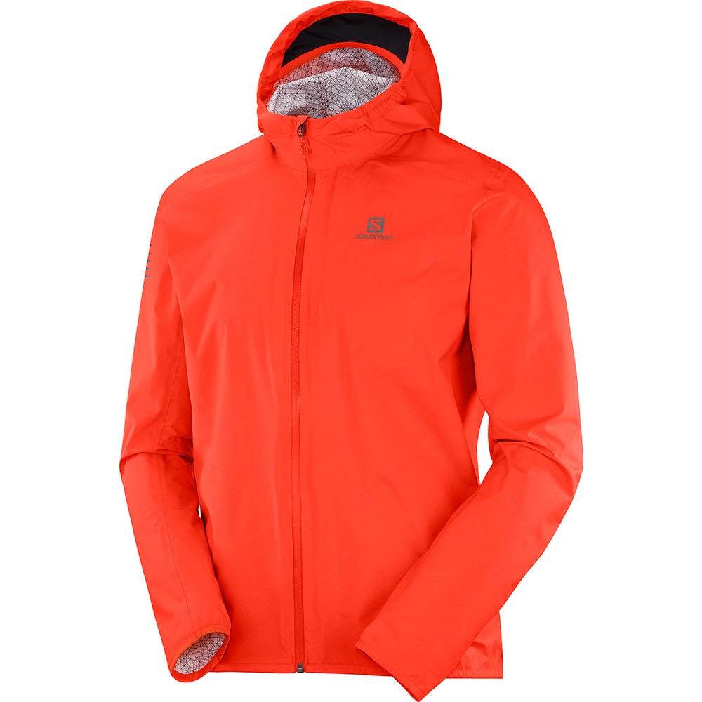 Pánské Bundy Salomon BONATTI WP JKT M Orangered | DRU-539016