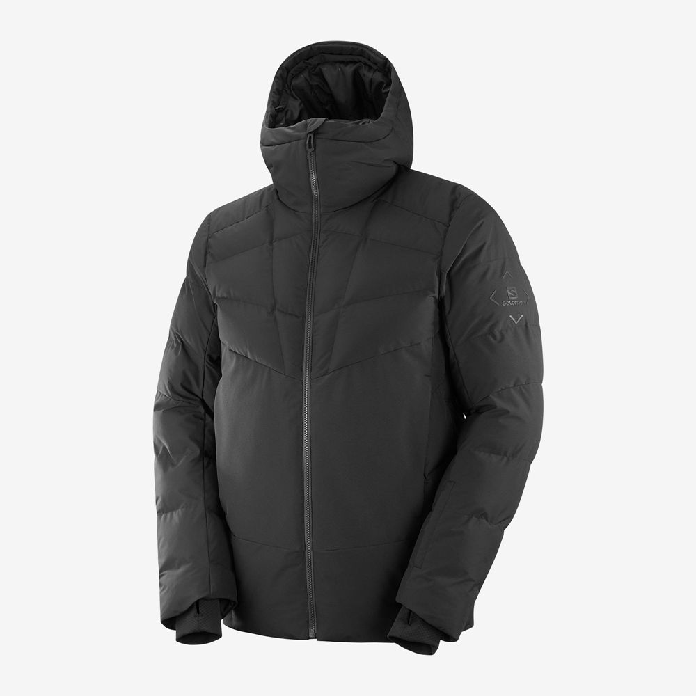 Pánské Bundy Salomon SNOWSHELTER Ski Černé | KEL-357086