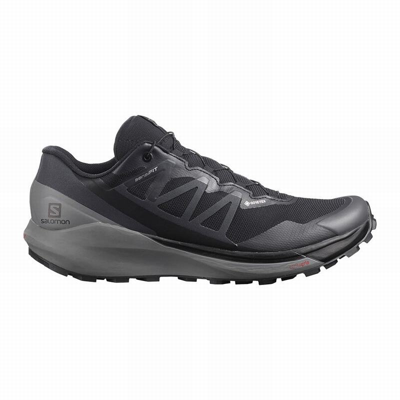 Pánské Běžecké Boty Salomon SENSE RIDE 4 GORE-TEX INVISIBLE FIT Černé | OKB-364780