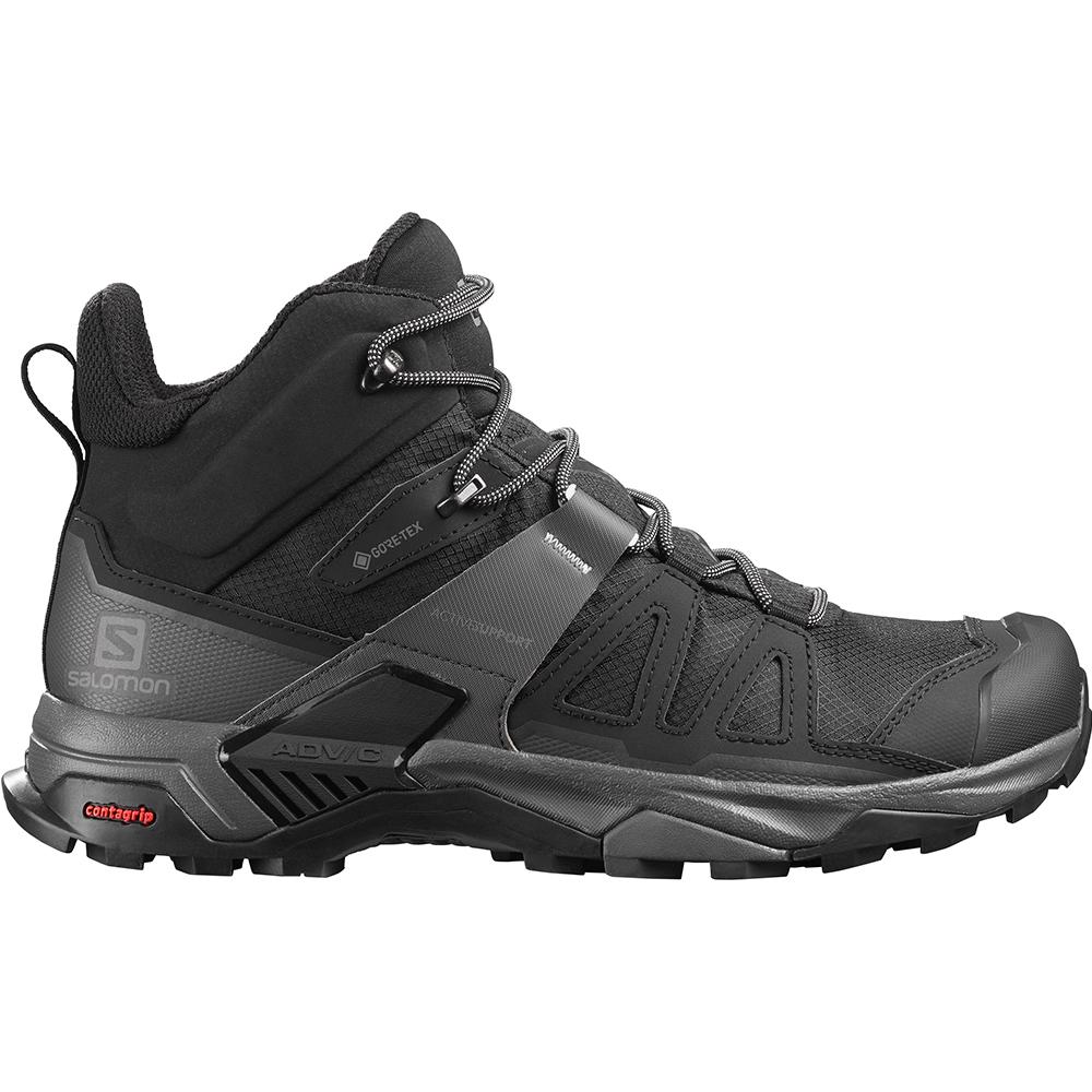 Pánské Běžecké Boty Salomon X ULTRA 4 MID GORE-TEX Černé | JAE-340762