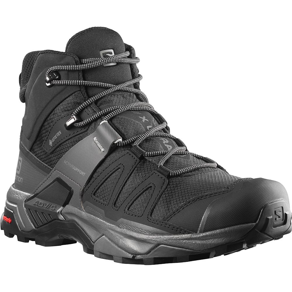 Pánské Běžecké Boty Salomon X ULTRA 4 MID GORE-TEX Černé | JAE-340762