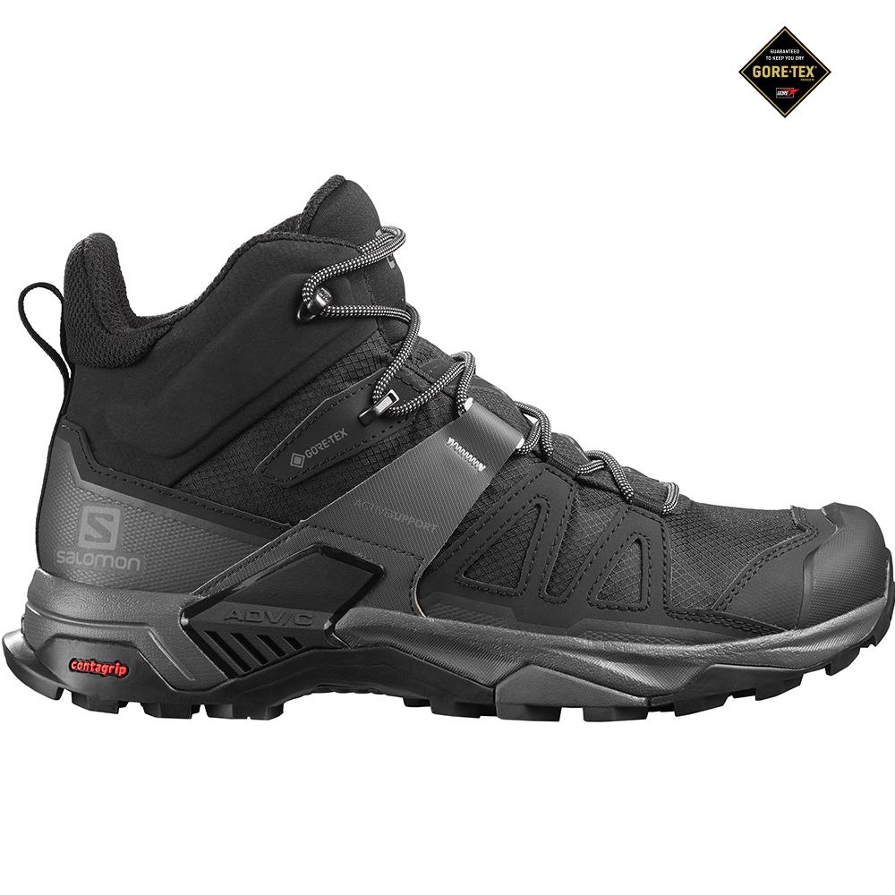 Pánské Běžecké Boty Salomon X ULTRA 4 MID GORE-TEX Černé | JAE-340762