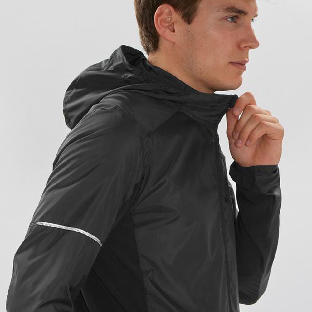 Pánské Mezivrstvy Salomon AGILE FZ HOODIE Černé | IML-374528