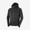 Pánské Mezivrstvy Salomon OUTLIFE TECH LS FZ MID HOODIE M Černé | VXR-608425